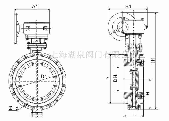 1.2米口徑耐高溫耐腐蝕電動(dòng)蝶閥